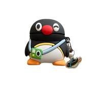 Cute Kawaii Case for AirPods 4, Case Cover Compatible with AirPod 4th Generation 2024, Funny Penguin Shockproof Protective Earbuds Cover for Air pods 4 Gen, Keychain Accessories for Girls Women