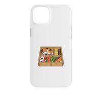 Cute Kawaii Cat Japanese Bento Lunch Box Case for iPhone 14 Plus