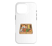 Cute Kawaii Cat Japanese Bento Lunch Box Case for iPhone 16 Pro