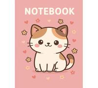 Cute Kawaii Cat Notebook: Pink Lined Journal