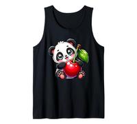 Cute Kawaii Cherry Panda Bear Cartoon Summer Fruit Lover Tank Top
