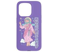 Cute Kawaii Christian Manga Jesus You Are Loved Anime Purple Case for iPhone 15 Pro