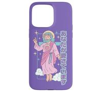 Cute Kawaii Christian Manga Jesus You Are Loved Anime Purple Case for iPhone 15 Pro Max