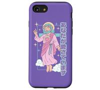 Cute Kawaii Christian Manga Jesus You Are Loved Anime Purple Case for iPhone SE (2020) / 7/8