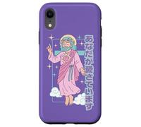 Cute Kawaii Christian Manga Jesus You Are Loved Anime Purple Case for iPhone XR