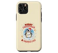 Cute Kawaii Christmas Penguin Merry Christmas and Waddle On Case for iPhone 11 Pro