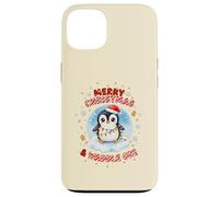 Cute Kawaii Christmas Penguin Merry Christmas and Waddle On Case for iPhone 13