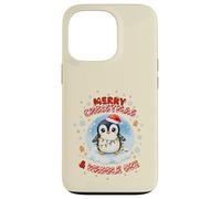 Cute Kawaii Christmas Penguin Merry Christmas and Waddle On Case for iPhone 13 Pro