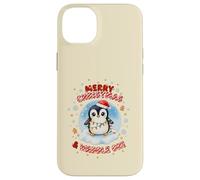 Cute Kawaii Christmas Penguin Merry Christmas and Waddle On Case for iPhone 14 Plus