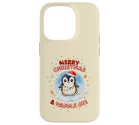 Cute Kawaii Christmas Penguin Merry Christmas and Waddle On Case for iPhone 14 Pro