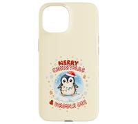Cute Kawaii Christmas Penguin Merry Christmas and Waddle On Case for iPhone 15
