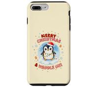 Cute Kawaii Christmas Penguin Merry Christmas and Waddle On Case for iPhone 7 Plus/8 Plus