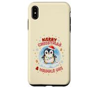 Cute Kawaii Christmas Penguin Merry Christmas and Waddle On Case for iPhone XS Max