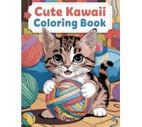 Cute Kawaii Coloring Book: 50 adorable kawaii designs for relaxing, creative fun, with large single-sided pages and extra blank pages for your imagination.