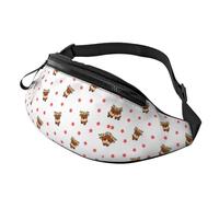 Cute Kawaii Deer Character Fanny Pack Hikers 14X35CM