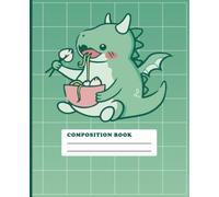 Cute Kawaii Dragon Japanese | College Ruled Lined Notebook | Pastel Green Cute Japanese Journal