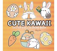 Cute Kawaii Easter Egg Coloring Book: Cozy Spaces Featuring Spring Hygge Inspired Big Designs | Bold and Easy | 50 Easter House Simple Illustrations ... Seniors ... All Ages. (Cozy Spring Season)