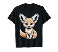 Cute Kawaii Fennec Fox Sleeping Blanket Illustration Chibi T-Shirt