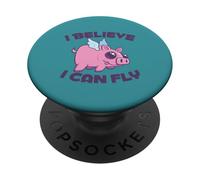 Cute Kawaii Flying Pig Believes PopSockets Adhesive PopGrip