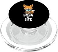 Cute Kawaii Fox Boba Is Life Bubble Tea Lover PopSockets PopGrip for MagSafe