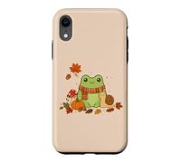 Cute Kawaii Frog Snail Mushroom Cottagecore Fall Autumn Case for iPhone XR