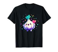 Cute Kawaii Garlic Holding Heart T-Shirt