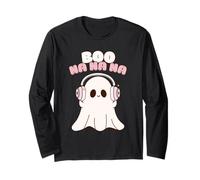 Cute Kawaii Ghost Halloween Boo Na Na Na Spooky Music Anime Long Sleeve T-Shirt