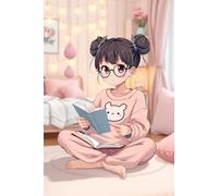 Cute Kawaii Girl Reading Notebook: Adorable Anime Journal for Kids, Teens & Book Lovers - Perfect for Writing, Notes & Ideas
