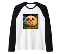 Cute Kawaii Golden Doodle Funny Boys Girls Costume Plush Raglan Baseball Tee