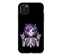 Cute Kawaii Goth Girl Skeleton Punk-Goth Alternative Apparel Case for iPhone 11 Pro Max