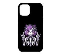 Cute Kawaii Goth Girl Skeleton Punk-Goth Alternative Apparel Case for iPhone 12/12 Pro