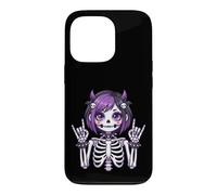 Cute Kawaii Goth Girl Skeleton Punk-Goth Alternative Apparel Case for iPhone 13 Pro