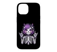 Cute Kawaii Goth Girl Skeleton Punk-Goth Alternative Apparel Case for iPhone 14