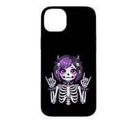 Cute Kawaii Goth Girl Skeleton Punk-Goth Alternative Apparel Case for iPhone 14 Plus