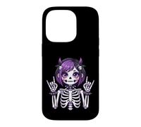 Cute Kawaii Goth Girl Skeleton Punk-Goth Alternative Apparel Case for iPhone 14 Pro