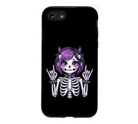 Cute Kawaii Goth Girl Skeleton Punk-Goth Alternative Apparel Case for iPhone SE (2020) / 7/8