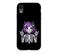 Cute Kawaii Goth Girl Skeleton Punk-Goth Alternative Apparel Case for iPhone XR