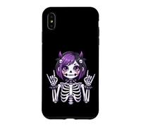 Cute Kawaii Goth Girl Skeleton Punk-Goth Alternative Apparel Case for iPhone XS Max