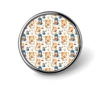 Cute Kawaii Guinea Pig Print Pins for Backpack - Enamel Pins Cute Jacket Coat Hat Bags Badge Pin, Funny Novelty Unique Button Pin Women Men Fashion Jewelry Accessories