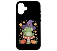 Cute Kawaii Halloween Frog With Magic Hat Case for iPhone 16
