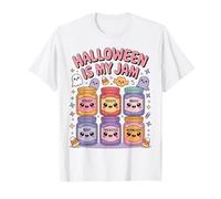 Cute Kawaii Halloween is My Jam October Girls Womens Mom T-Shirt