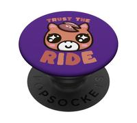 Cute Kawaii Horse Trust The Ride PopSockets Adhesive PopGrip