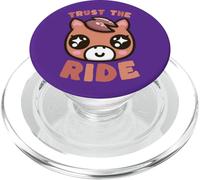 Cute Kawaii Horse Trust The Ride PopSockets PopGrip for MagSafe