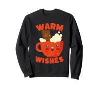 Cute Kawaii Hot Chocolate Warm Wishes Mug Sweatshirt
