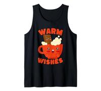Cute Kawaii Hot Chocolate Warm Wishes Mug Tank Top