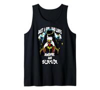 Cute Kawaii Just A Girl Who Loves Anime And Kava Tea Drink Tank Top