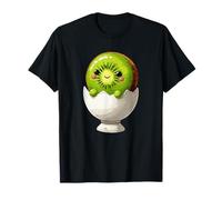 Cute Kawaii Kiwi in Egg Cup Funny Fruit Breakfast T-Shirt