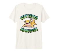 Cute Kawaii Leopard Gecko Mom Best Ever Splooting Lizard Y2K Premium T-Shirt