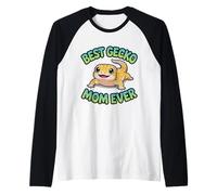 Cute Kawaii Leopard Gecko Mom Best Ever Splooting Lizard Y2K Raglan Baseball Tee