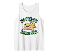 Cute Kawaii Leopard Gecko Mom Best Ever Splooting Lizard Y2K Tank Top